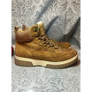 Sonoma Goods For Life Crayon Brown Faux Suede Hiking Boots, Women's Size 11